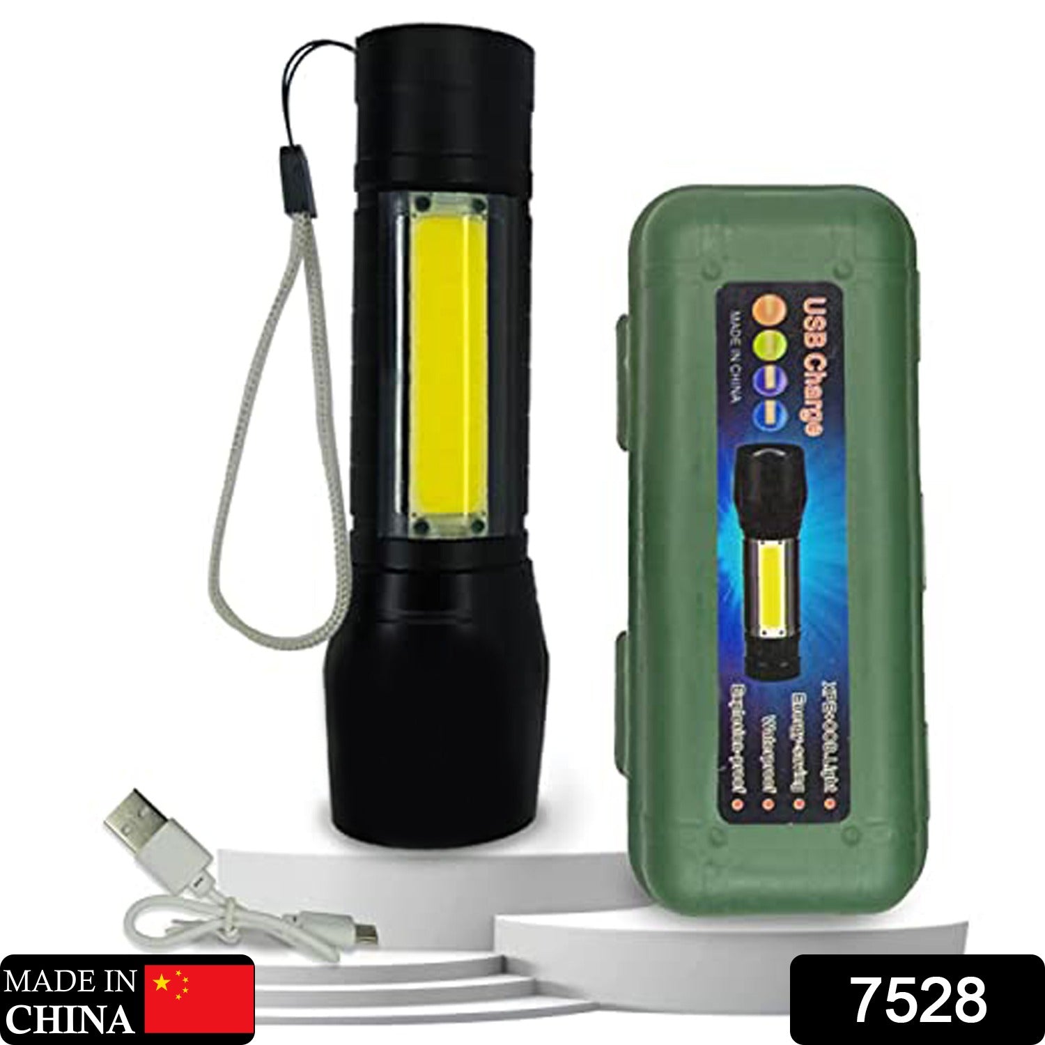 7528  Mini Search Rechargeable Led Long Range Flashlight Emergency Light Torch 7528  Mini Search Rechargeable Led Long Range Flashlight Emergency Light Torch